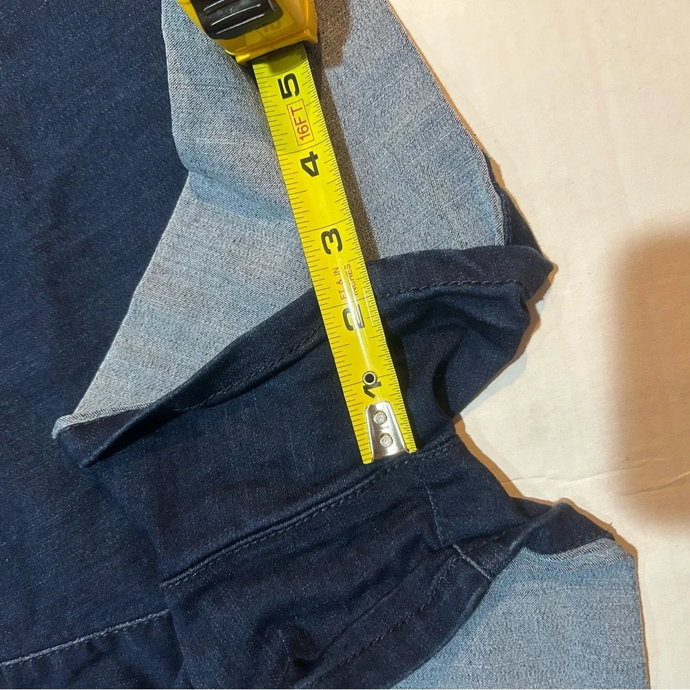 Tinseltown Women's Dark‎ Blue Jean Shorts Elastic Waist Size XL